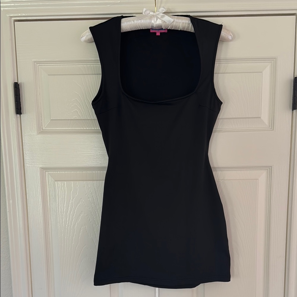 Edikted Square Neck Open Back Mini Dress